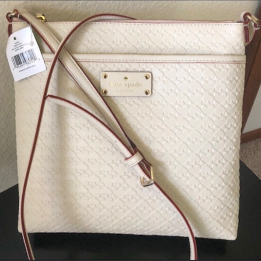 kate spade | keisha penn place embossed crossbody